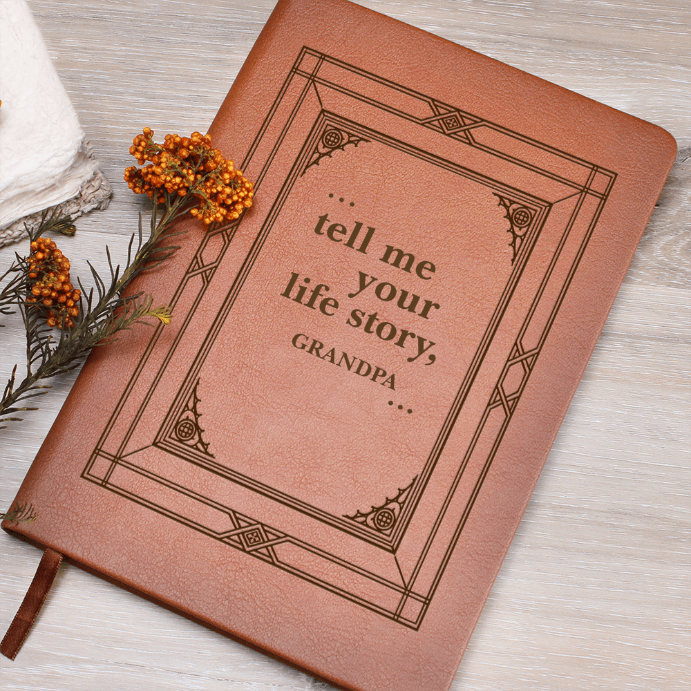 Premium Leather Journal For Grandpa